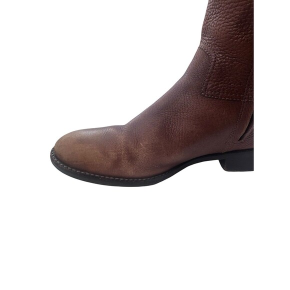 Tory Burch 'Jolie' Leather Logo Riding Boot Carmel Size 6 37 EU Fast Shipping - Picture 14 of 16